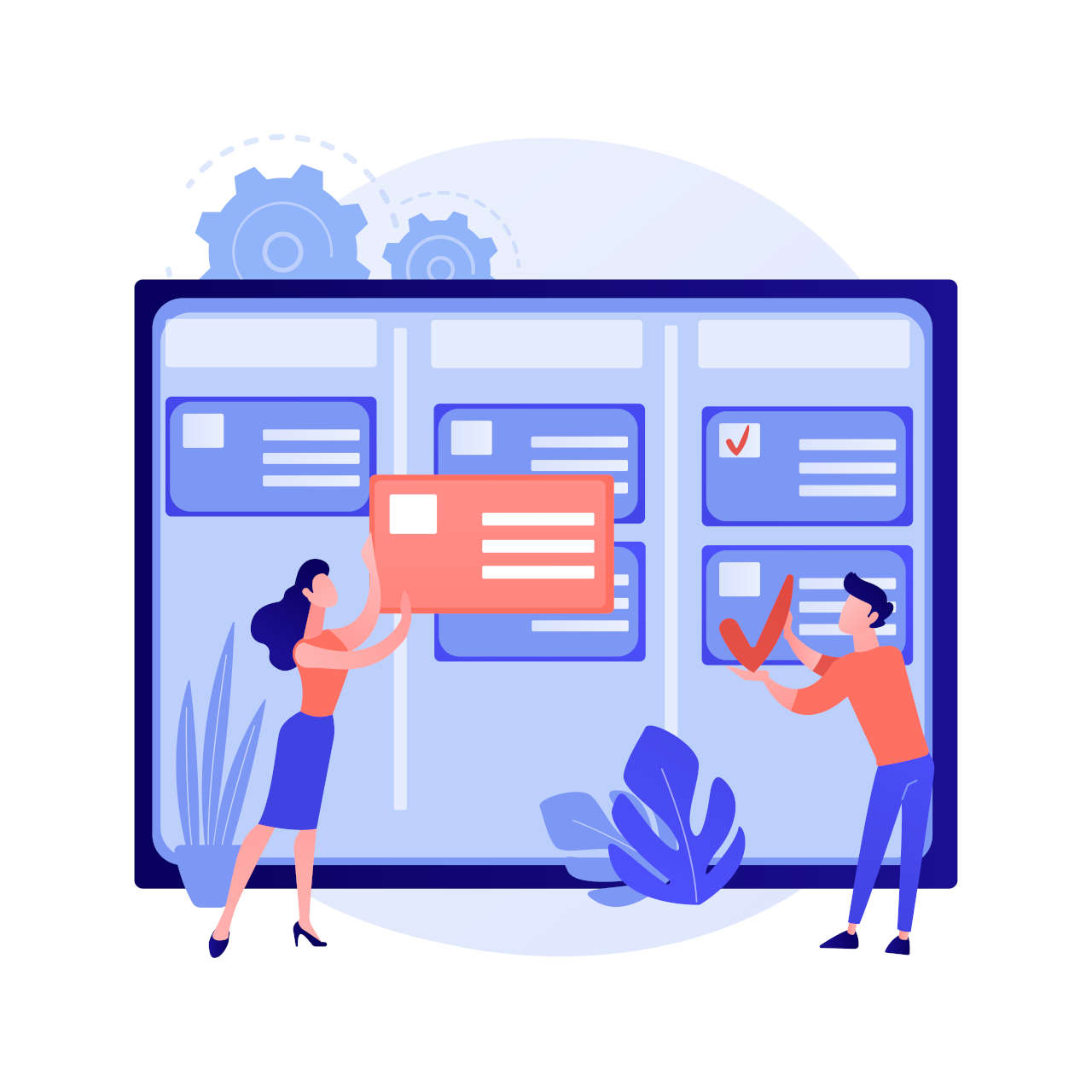 alt=Overview of a project-based organization system highlighting repository and database functions for comprehensive project management, contrasting with platforms like DropBox and Box's focus on individual file development.
